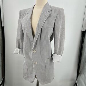 Blue & White Stripped Ladies Blazer Made in Portugal